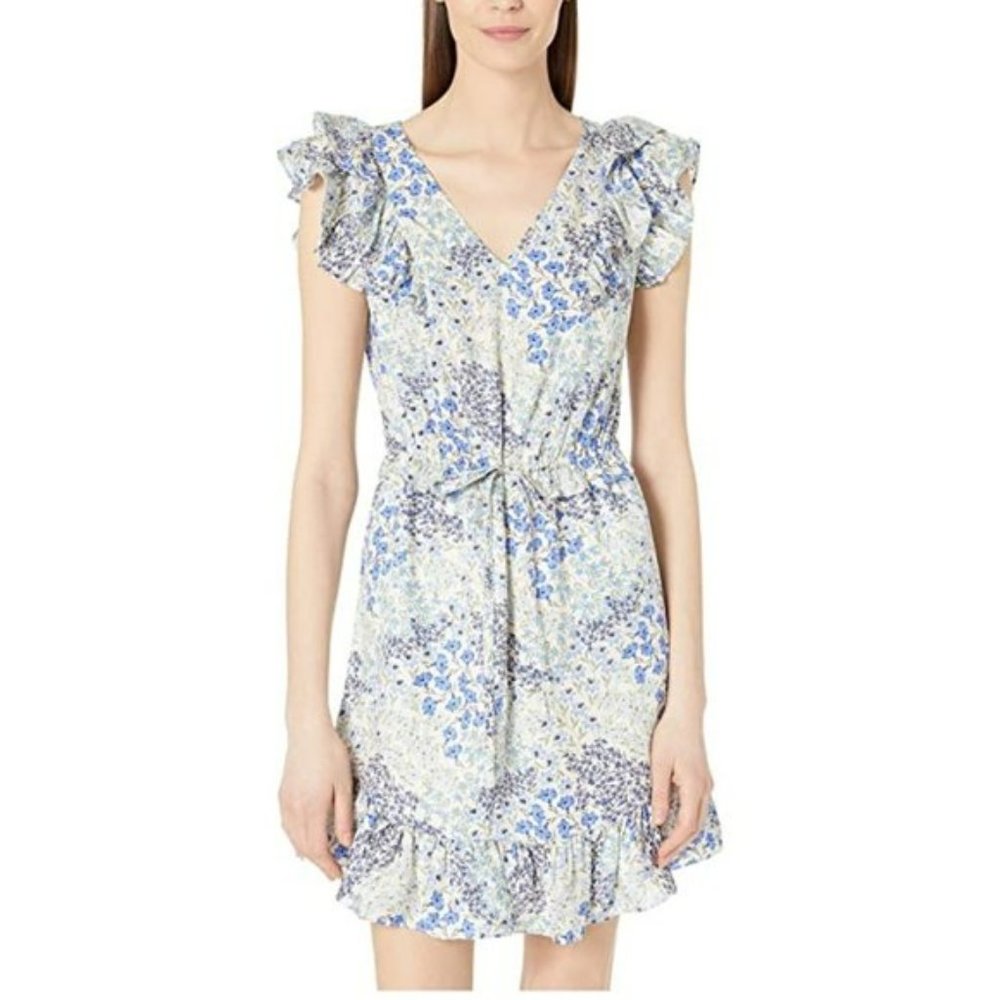 Rebecca Taylor Ava Floral V Neck Dress 8
